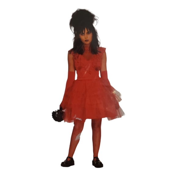 Beetle Bride Red Dress costume. Size Med Never Worn